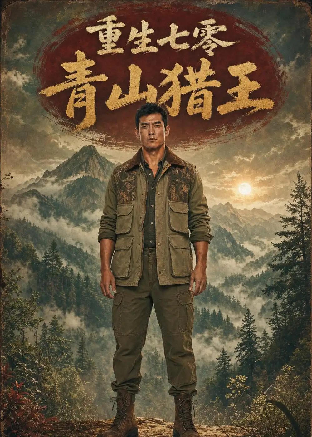 《重生七零：青山猎王（55集）AI短剧 (2026)》短剧封面