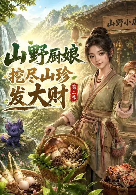 《山野厨娘，挖尽山珍发大财第二季（76集）（夸克网盘）》短剧封面