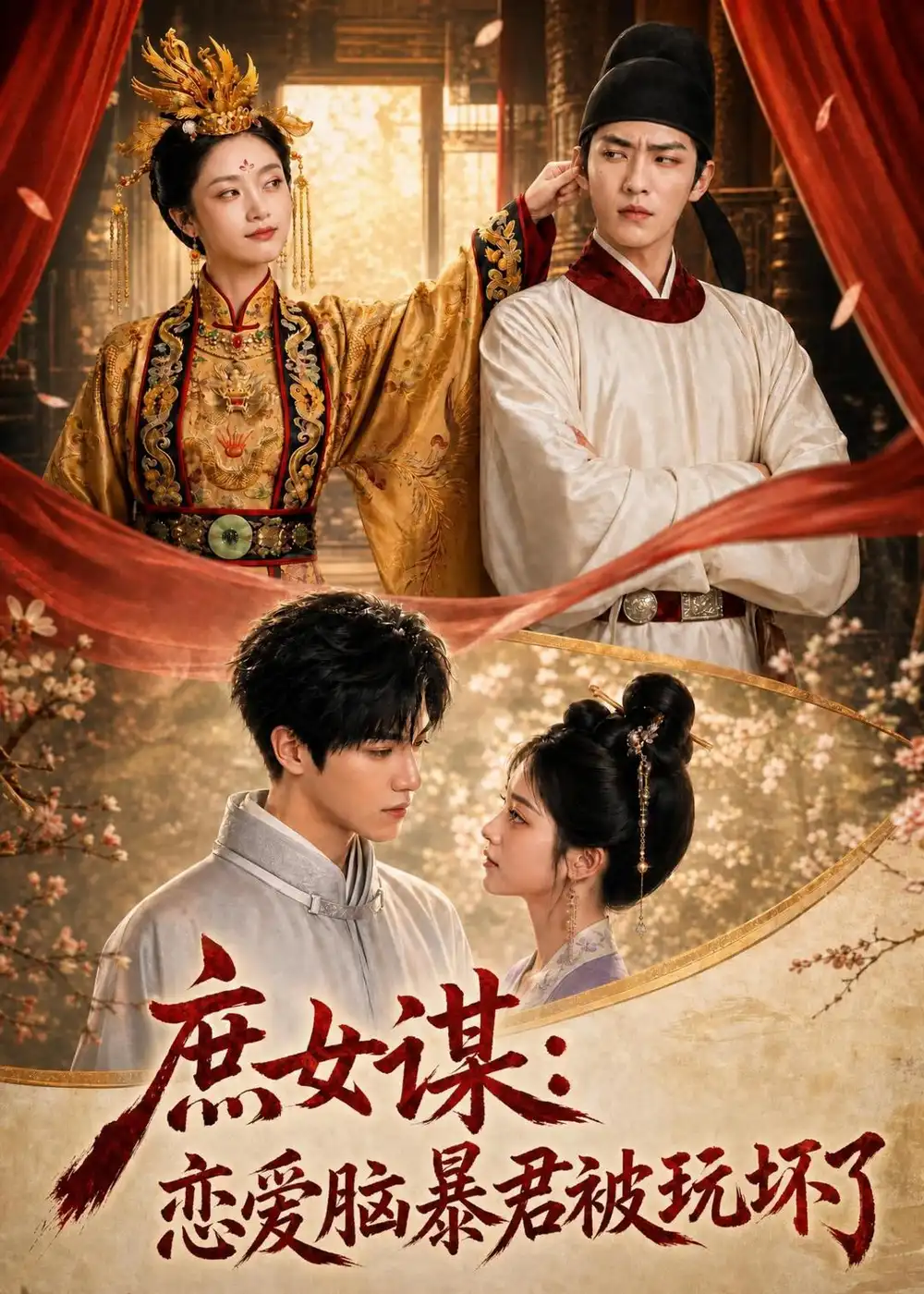 《庶｜女谋：恋爱脑暴君被玩坏了（52集）》短剧封面