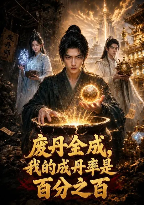 《废丹全成，我的成丹率是百分之百（54集）（百度网盘）》短剧封面