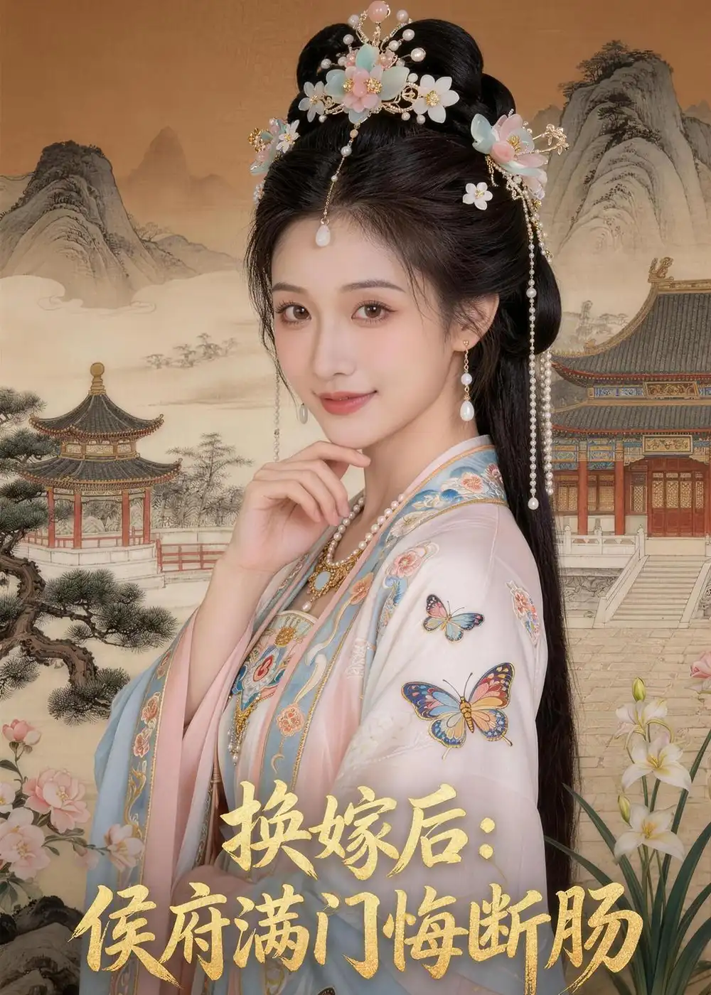 《换嫁后：侯府满门悔断肠（70集）AI短剧（夸克网盘）》短剧封面