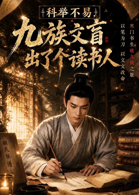 《科举不易，九族文盲出了个读书人第一季（155集）（夸克网盘）》短剧封面