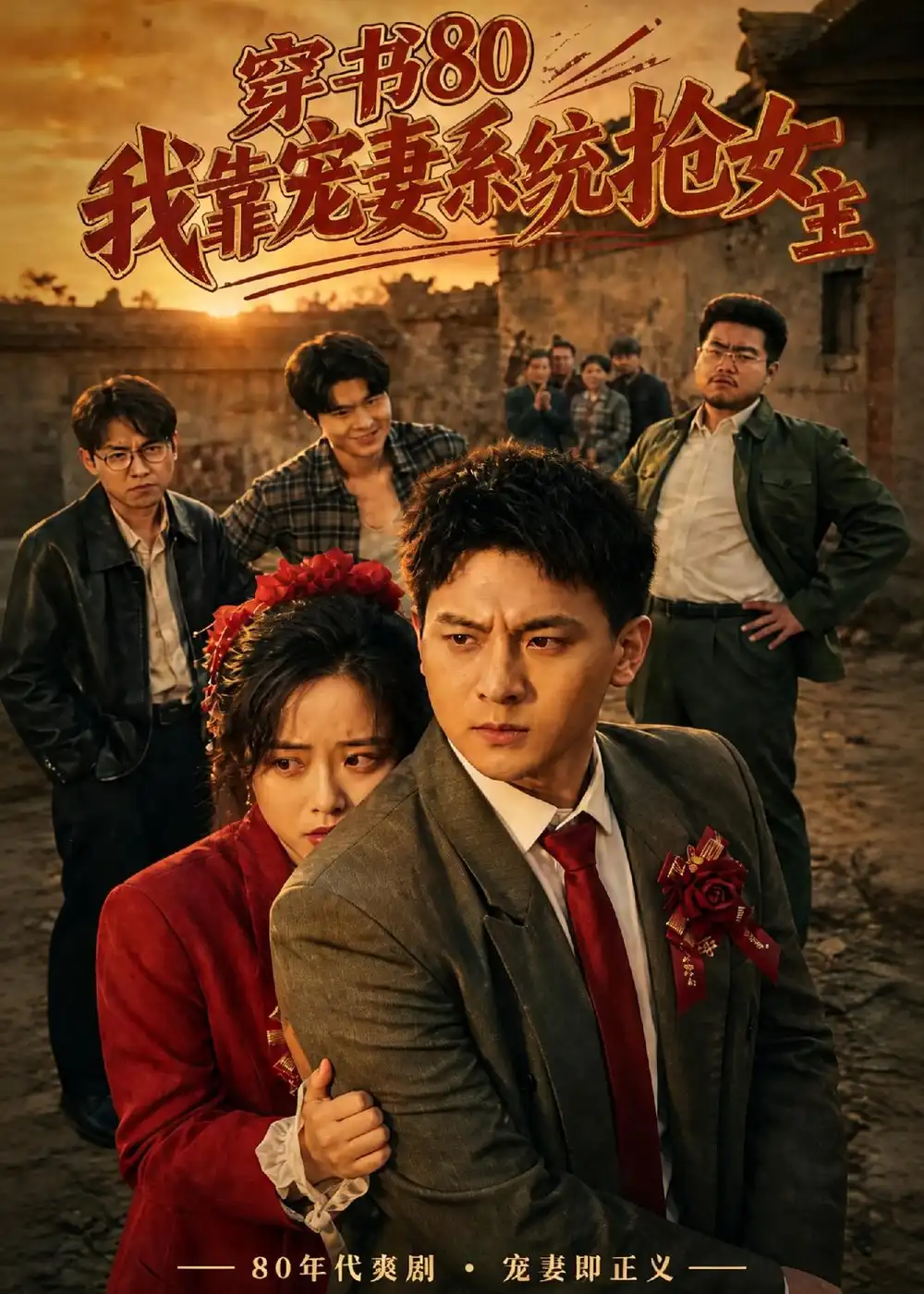 《穿书80,我靠宠妻系统抢女主(80集)邓博涵&潘思睿(夸克网盘)》短剧封面