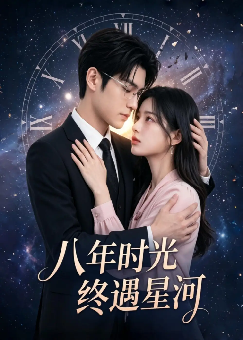 《八年时光终遇星河(58集)AI短剧 (2026)》短剧封面