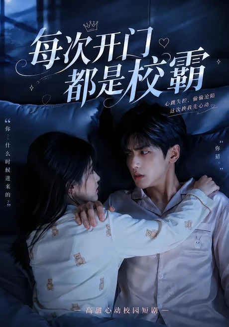 《每次开门都是校霸（32集）（夸克网盘）》短剧封面