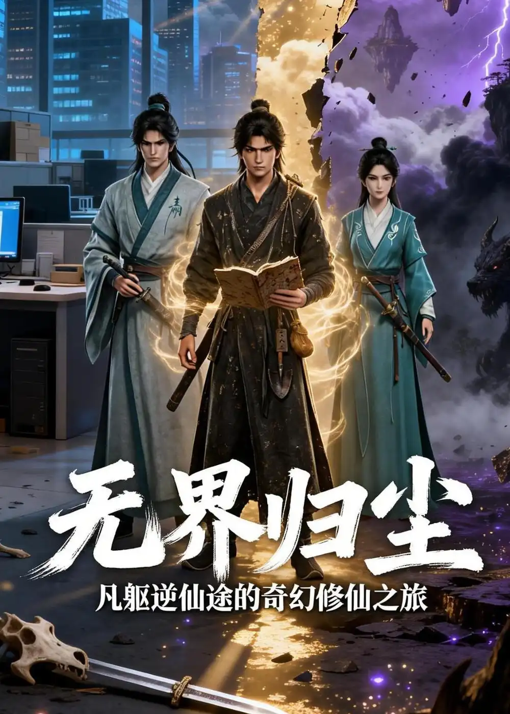 《无界归尘：凡躯逆仙的奇幻修仙之旅（71集）动漫（夸克网盘）》短剧封面
