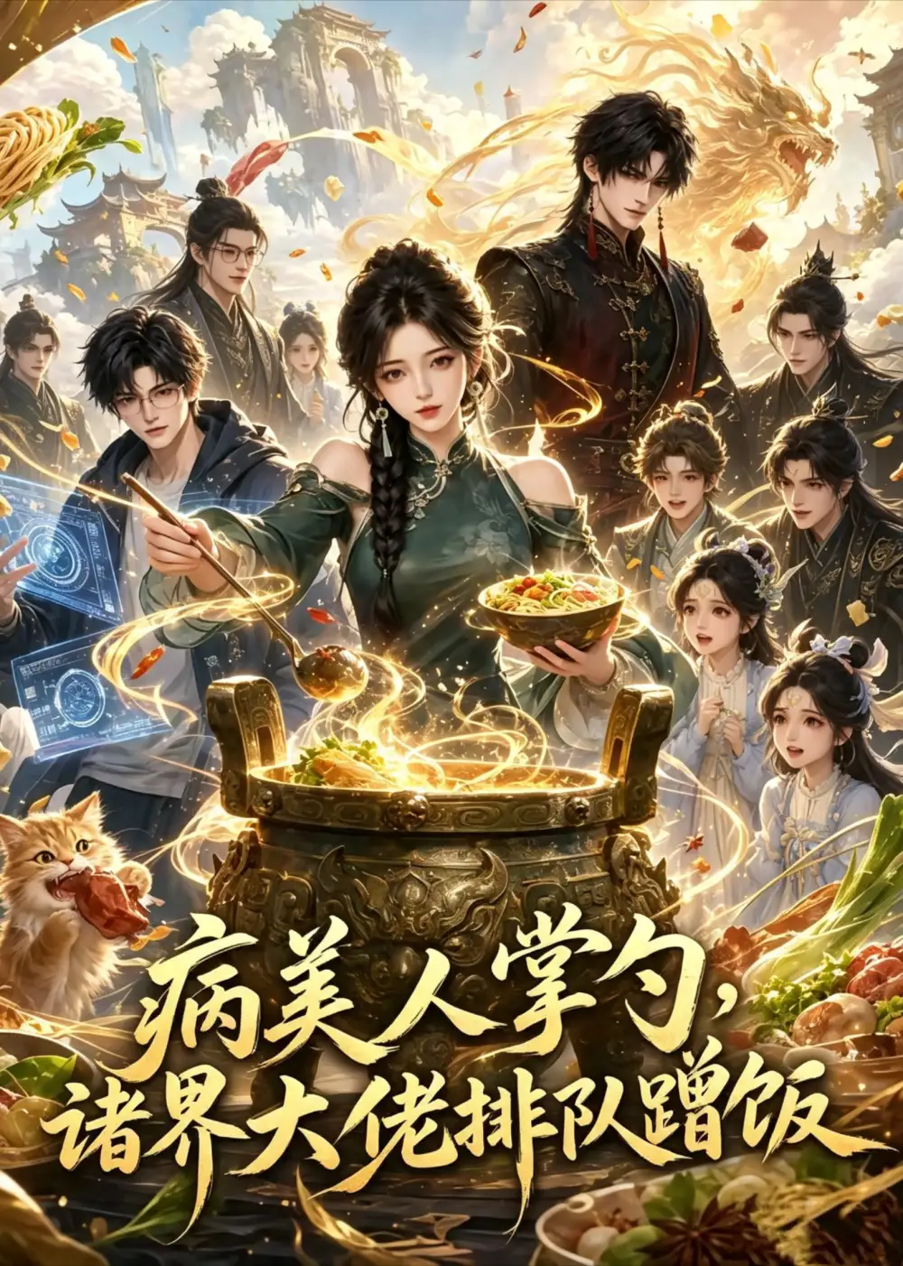 《病美人掌勺：诸界大佬排队蹭饭（20集）AI短剧 (2026)》短剧封面