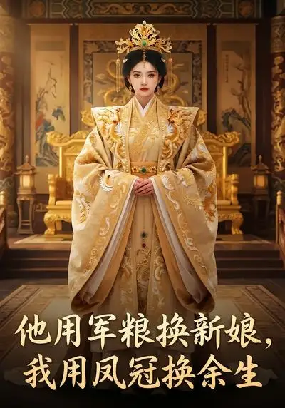 《他用军粮换新娘，我用凤冠换余生（79集）AI短剧 (2026)》短剧封面