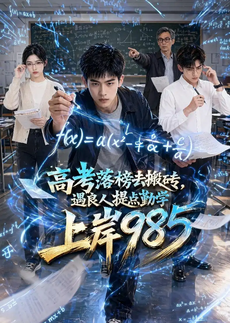 《高考落榜去搬砖，遇良人提点勤学上岸985（54集）AI短剧（夸克网盘）》短剧封面