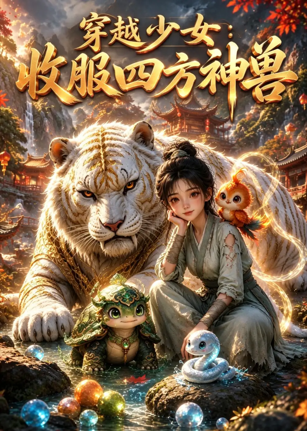 《穿越少女收服四方神兽（23集）（夸克网盘）》短剧封面