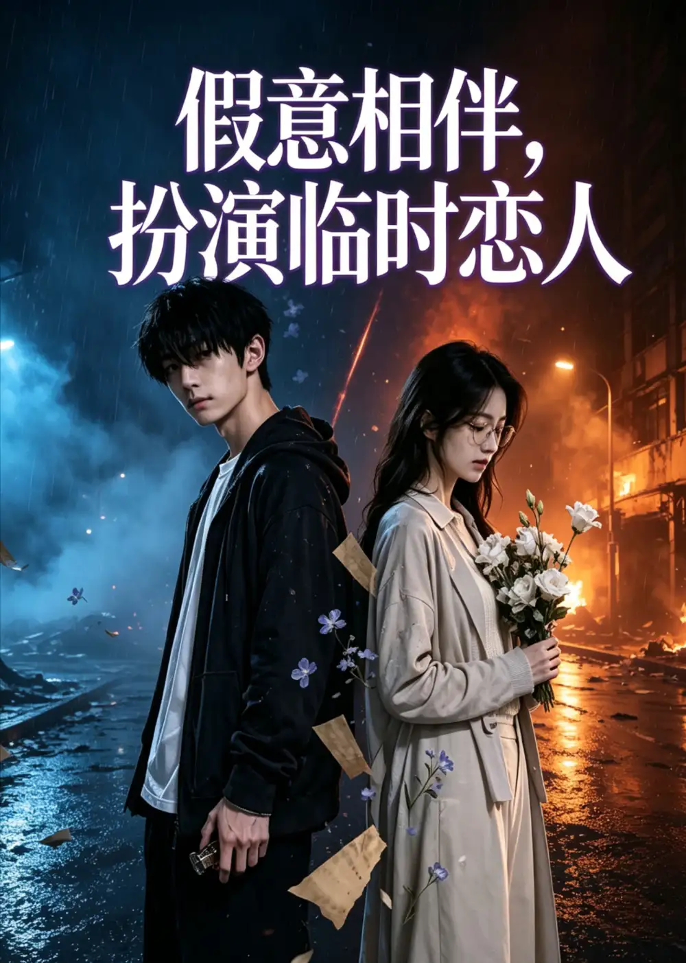 《假意相伴，扮演临时恋人（30集）（夸克网盘）》短剧封面