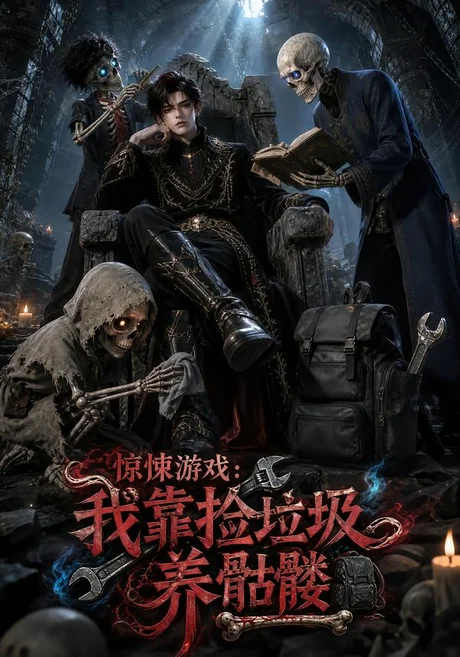 《惊悚游戏：我靠捡垃圾养骷髅（67集）（夸克网盘）》短剧封面