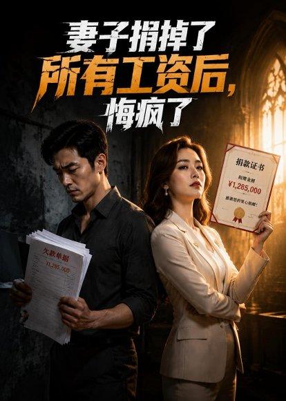 妻子捐掉了所有工资后，悔疯了（30集）AI短剧（百度网盘）封面