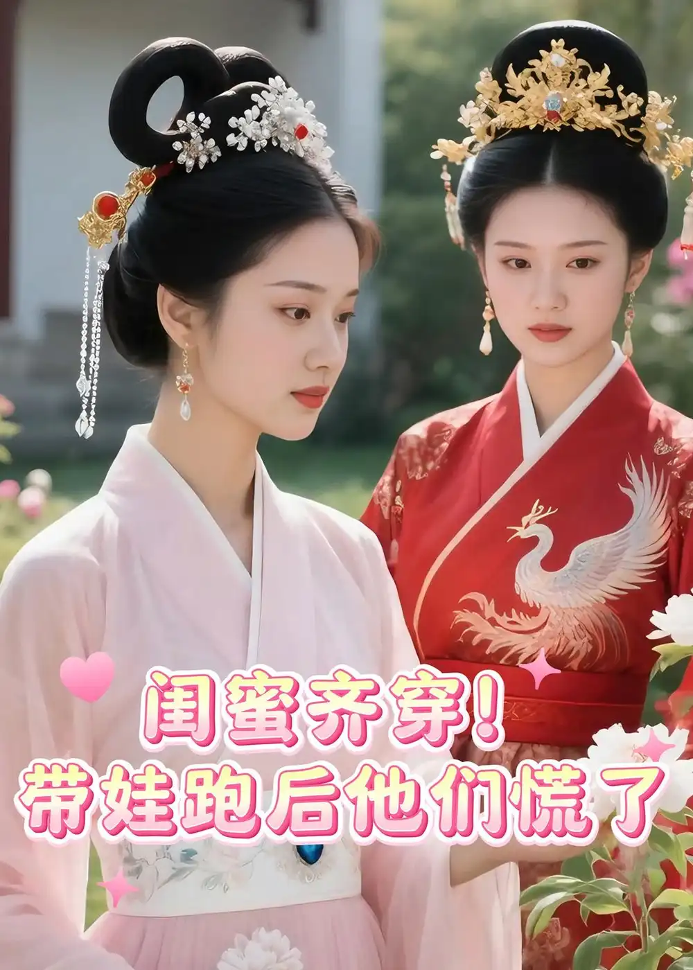 《闺蜜齐穿！带娃跑后他们慌了（28集）Ai短剧（夸克网盘）》短剧封面