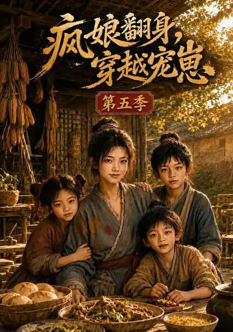 《疯娘翻身，穿越宠崽第五季（150集）（夸克网盘）》短剧封面