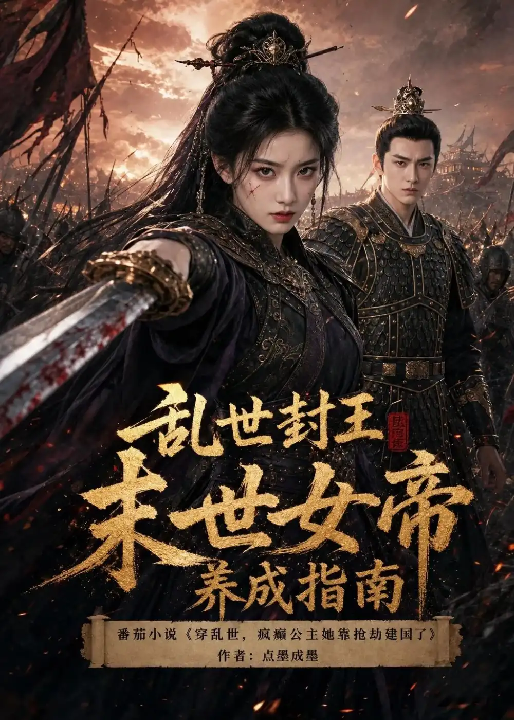 《乱世封王末世女帝养成指南（100集）（夸克网盘）》短剧封面