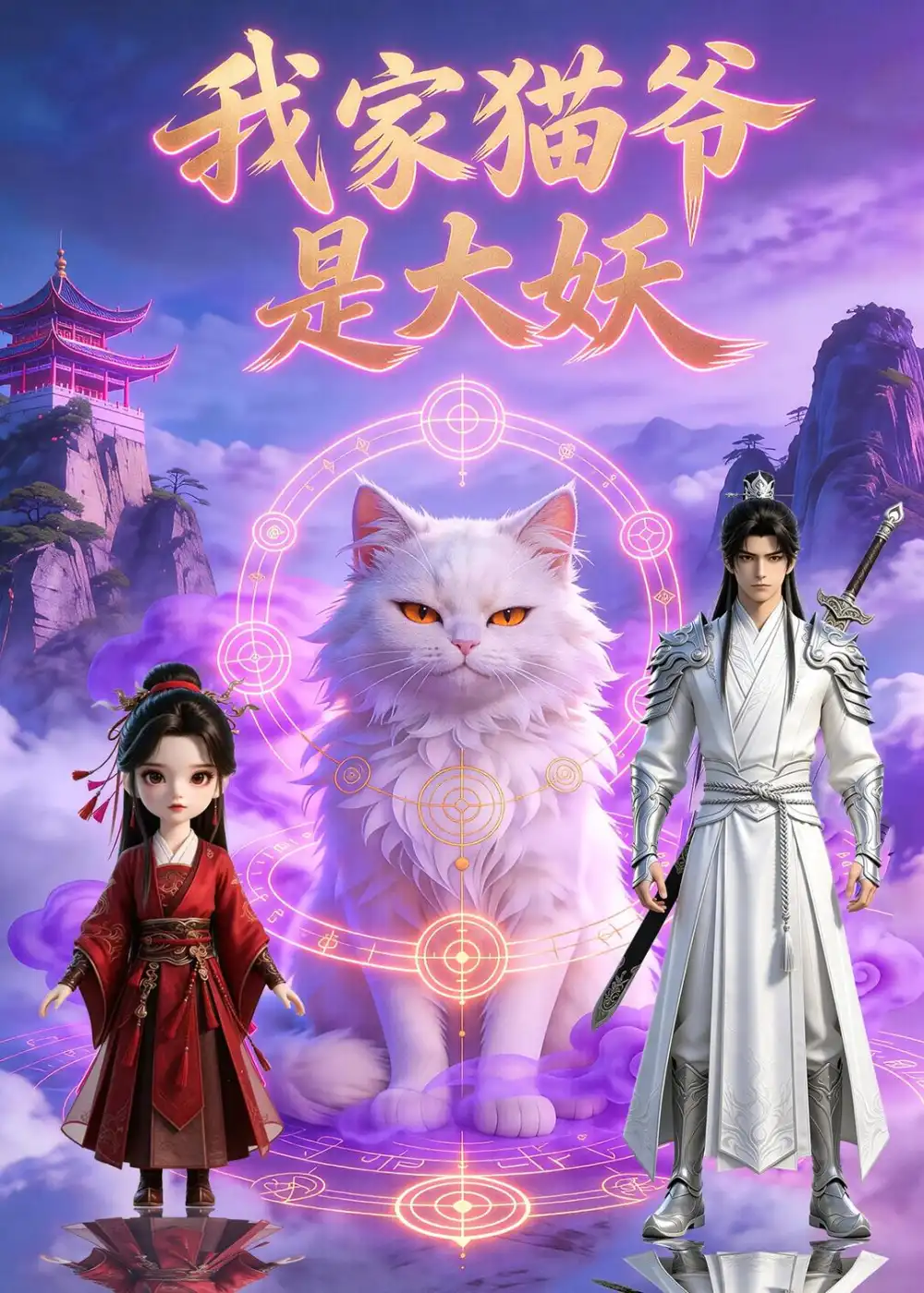 《我家猫爷是大妖(30集)(夸克网盘)》短剧封面