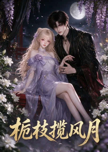《栀枝揽风月（100集）（夸克网盘）》短剧封面
