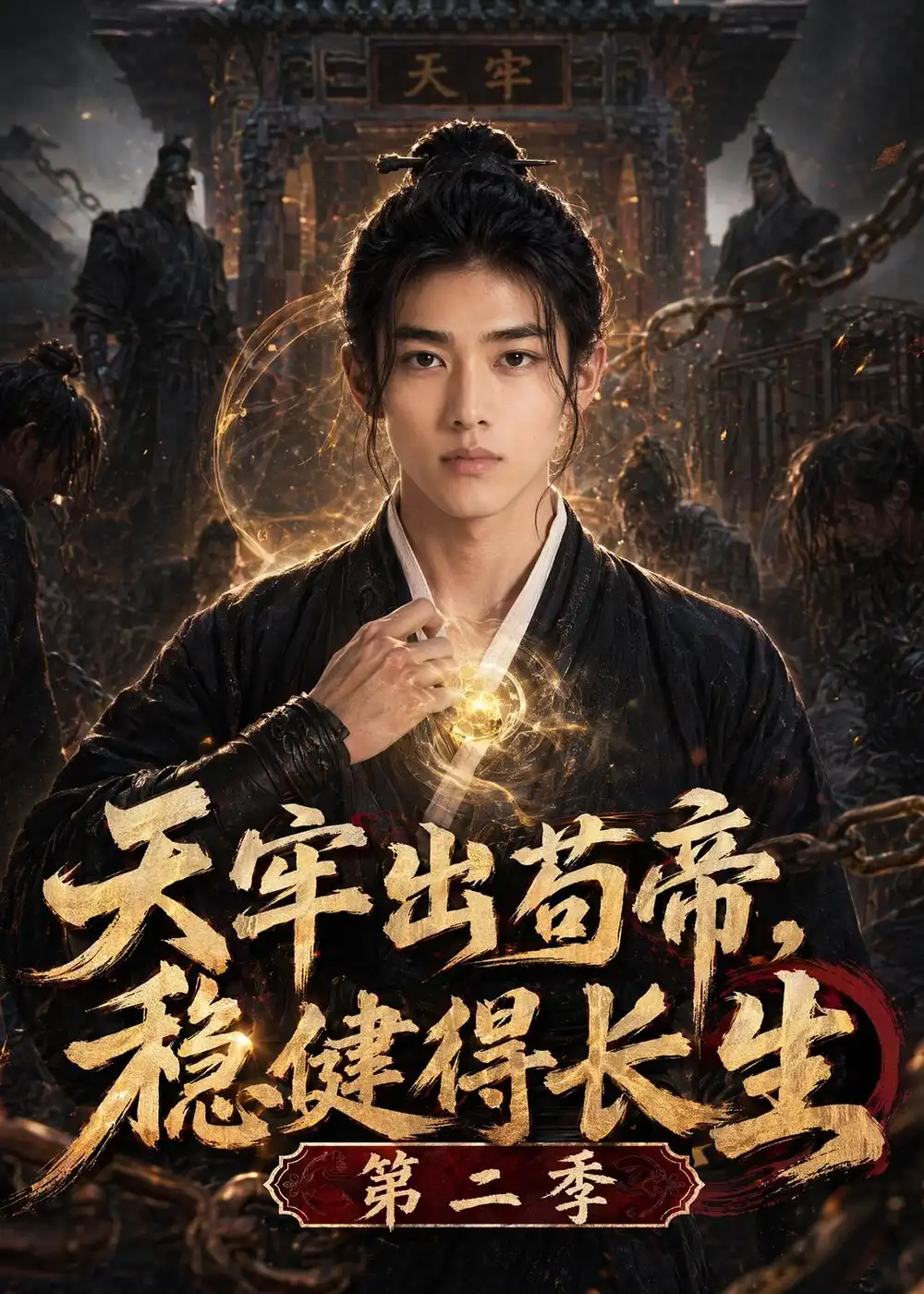 《天牢出苟帝，稳健得长生第二季（80集）AI短剧（夸克网盘）》短剧封面