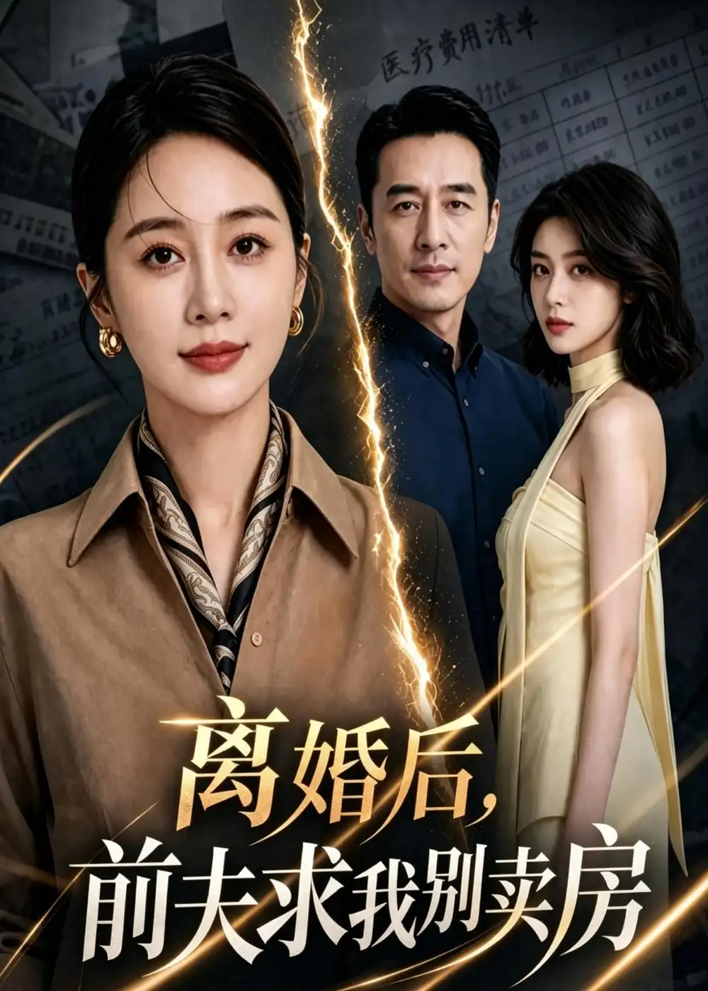 《离婚后,前夫求我别卖房(54集)AI短剧 (2026)》短剧封面