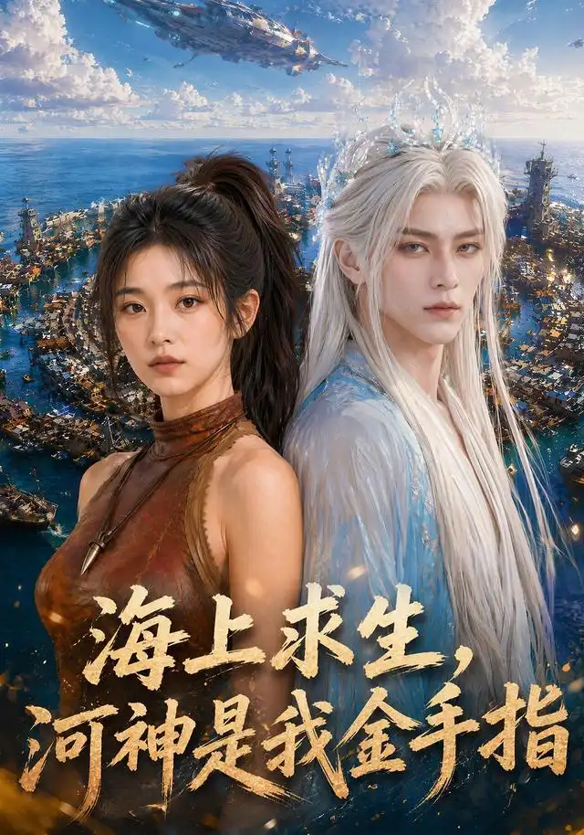 《海上求生，河神是我金手指（79集）（夸克网盘）》短剧封面