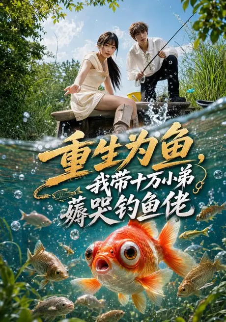 《重生为鱼,我带十万小弟薅哭钓鱼佬(71集)桑帅臣&李诗语(百度网盘)》短剧封面