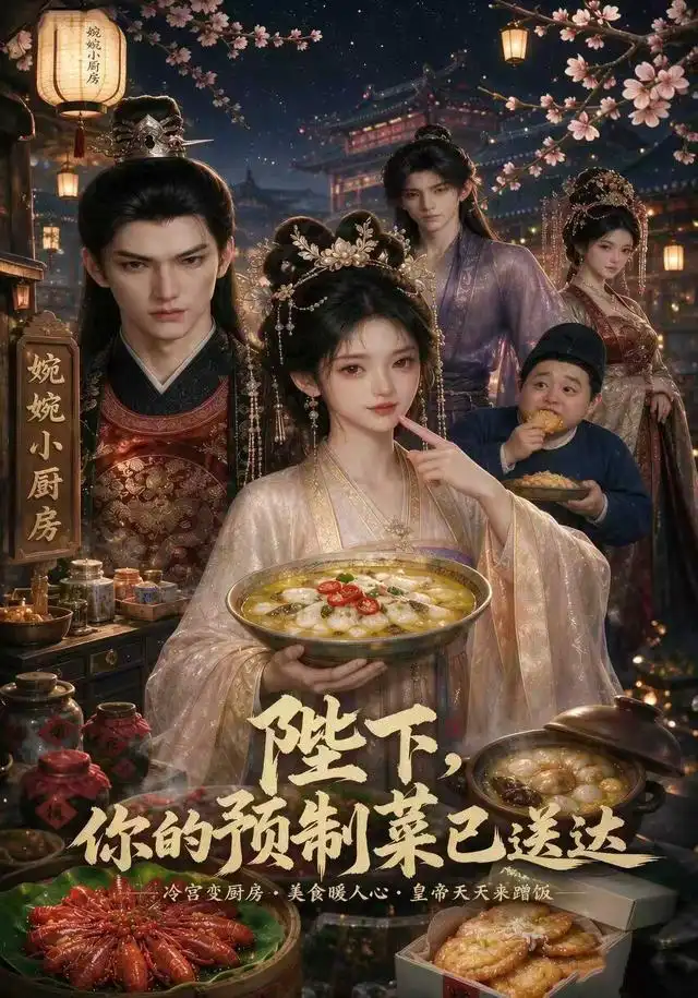 《陛下，你的预制菜已送达（51集）（夸克网盘）》短剧封面