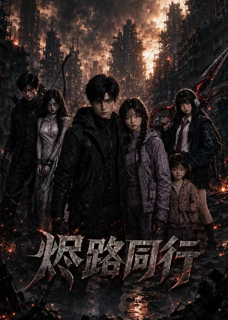 《烬路同行（25集）AI短剧（夸克网盘）》短剧封面