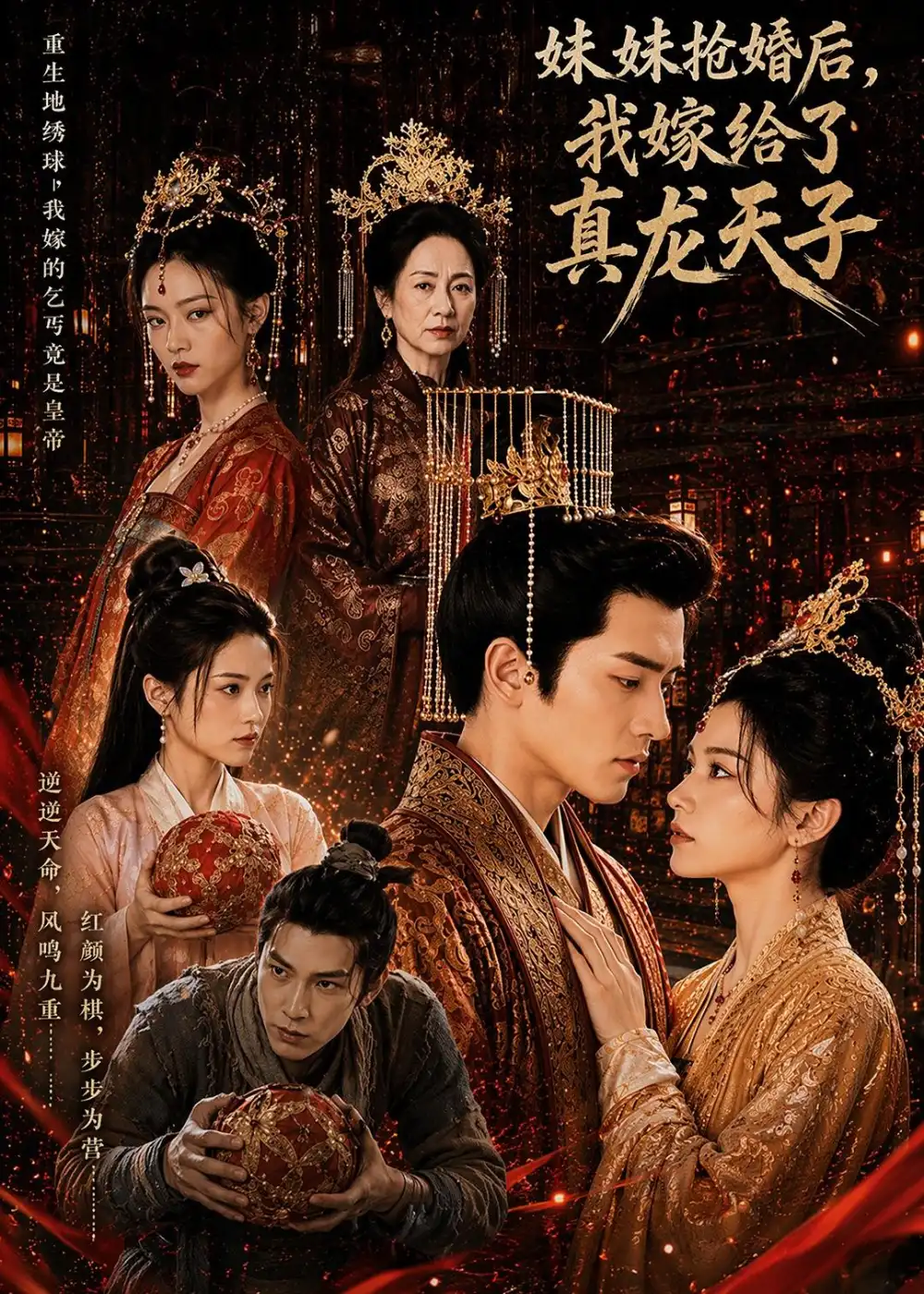 《妹妹抢婚后，我嫁给了真龙天子（60集）AI短剧 (2026)》短剧封面