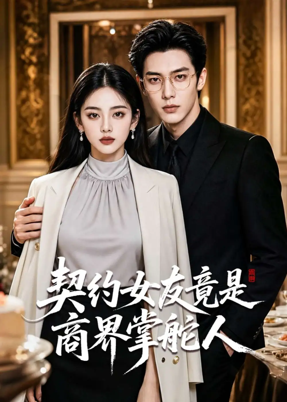 《契约女友竟是商界掌舵人（61集）AI短剧 (2026)》短剧封面