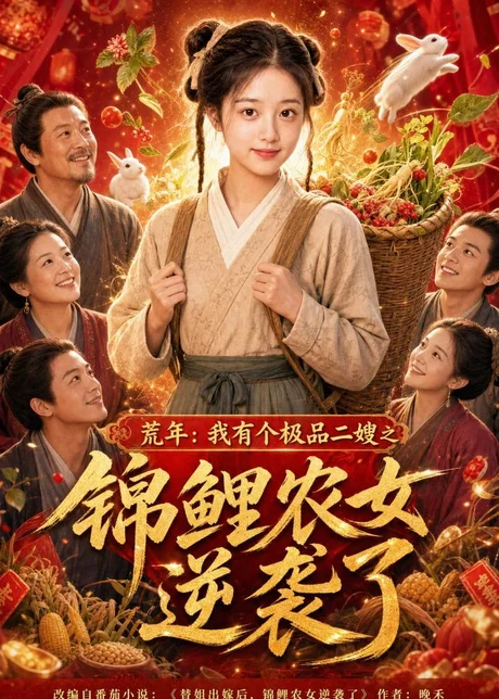 《荒年:我有个极品二嫂之锦鲤农女逆袭了(100集)(百度网盘)》短剧封面