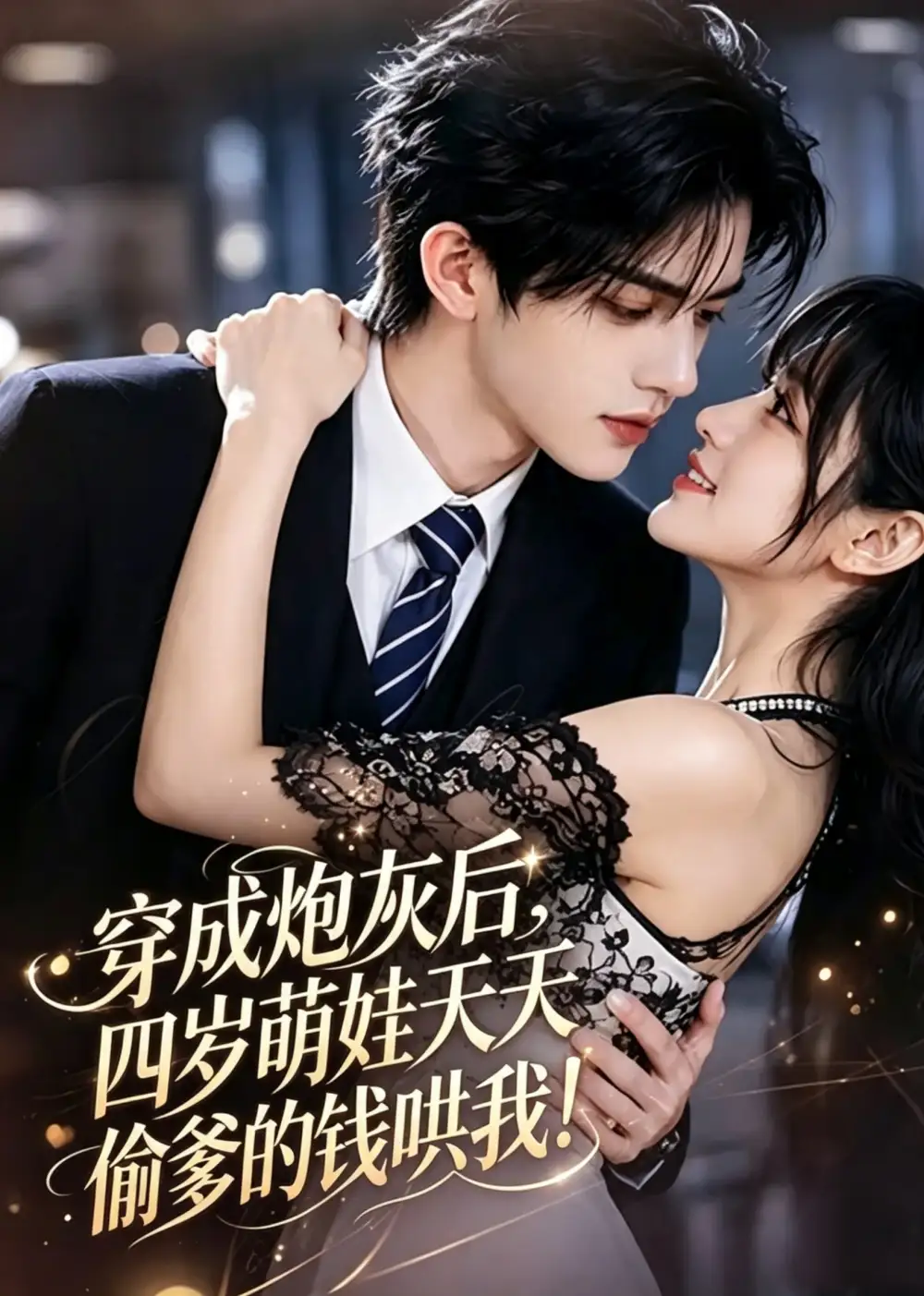 《穿成炮灰后，四岁萌娃天天偷爹的钱哄我！（3集）AI短剧 (2026)》短剧封面