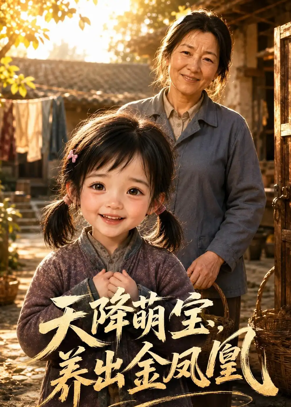 《天降萌宝，养出金凤凰（30集）（夸克网盘）》短剧封面