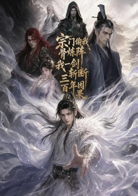 《宗门偷我骨炼阵，我一剑斩断三百年因果（120集）AI短剧（夸克网盘）》短剧封面
