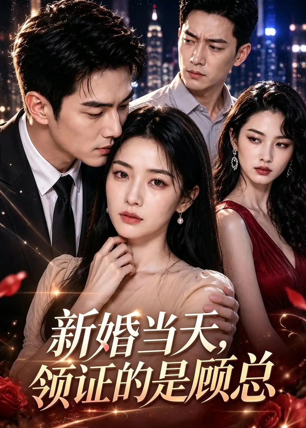 《新婚当天，领证的是顾总（35集）AI短剧（夸克网盘）》短剧封面