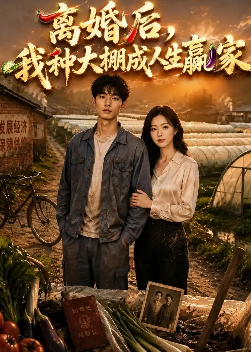 《离婚后，我种大棚成人生赢家（49集）AI短剧（夸克网盘）》短剧封面