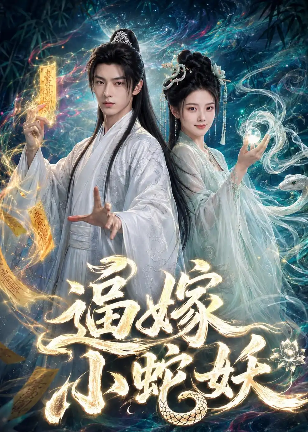 《逼嫁小蛇妖(61集)(夸克网盘)》短剧封面