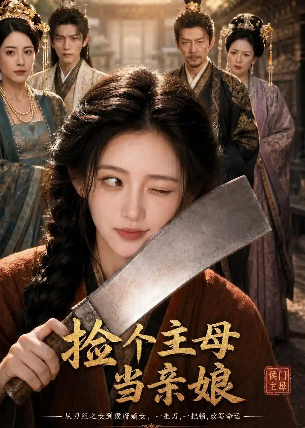 《捡个主母当亲娘(65集)AI短剧 (2026)》短剧封面