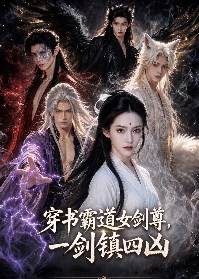 《穿书霸道女剑尊,一剑镇四凶(86集)(夸克网盘)》短剧封面