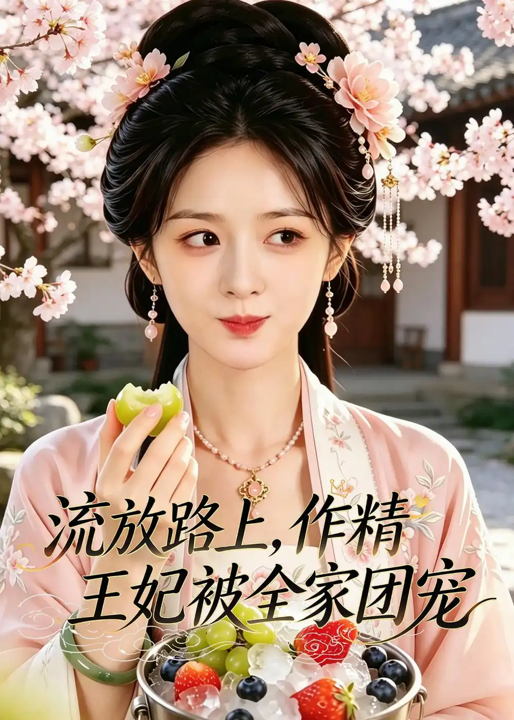 《流放路上,作精王妃被全家团宠(60集)AI短剧(夸克网盘)》短剧封面