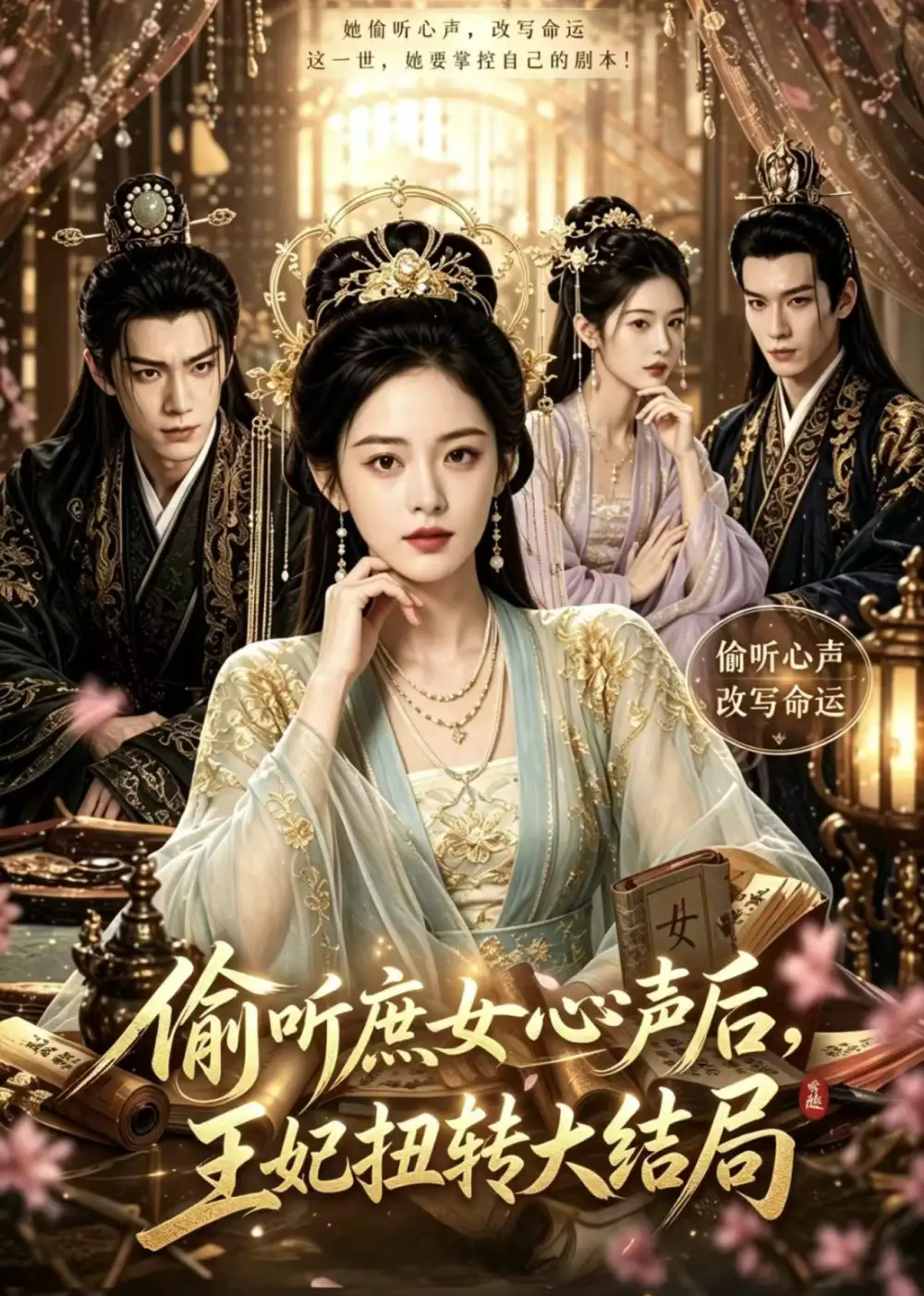 《偷听庶女心声后，王妃扭转大结局（80集）（夸克网盘）》短剧封面