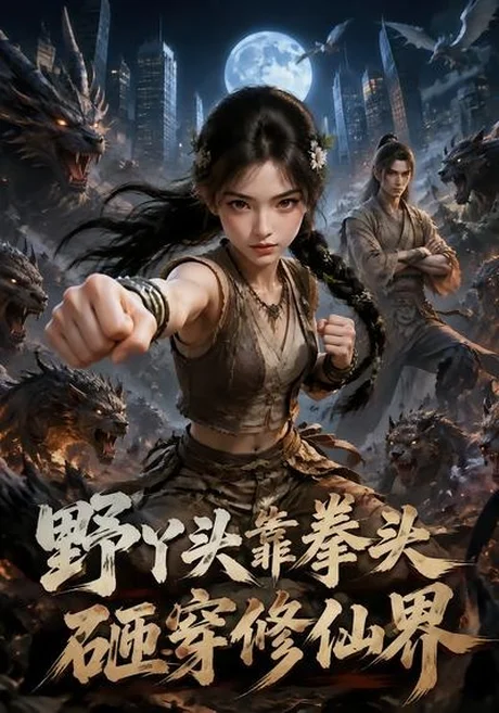 《野丫头靠拳头砸穿修仙界（55集）（夸克网盘）》短剧封面