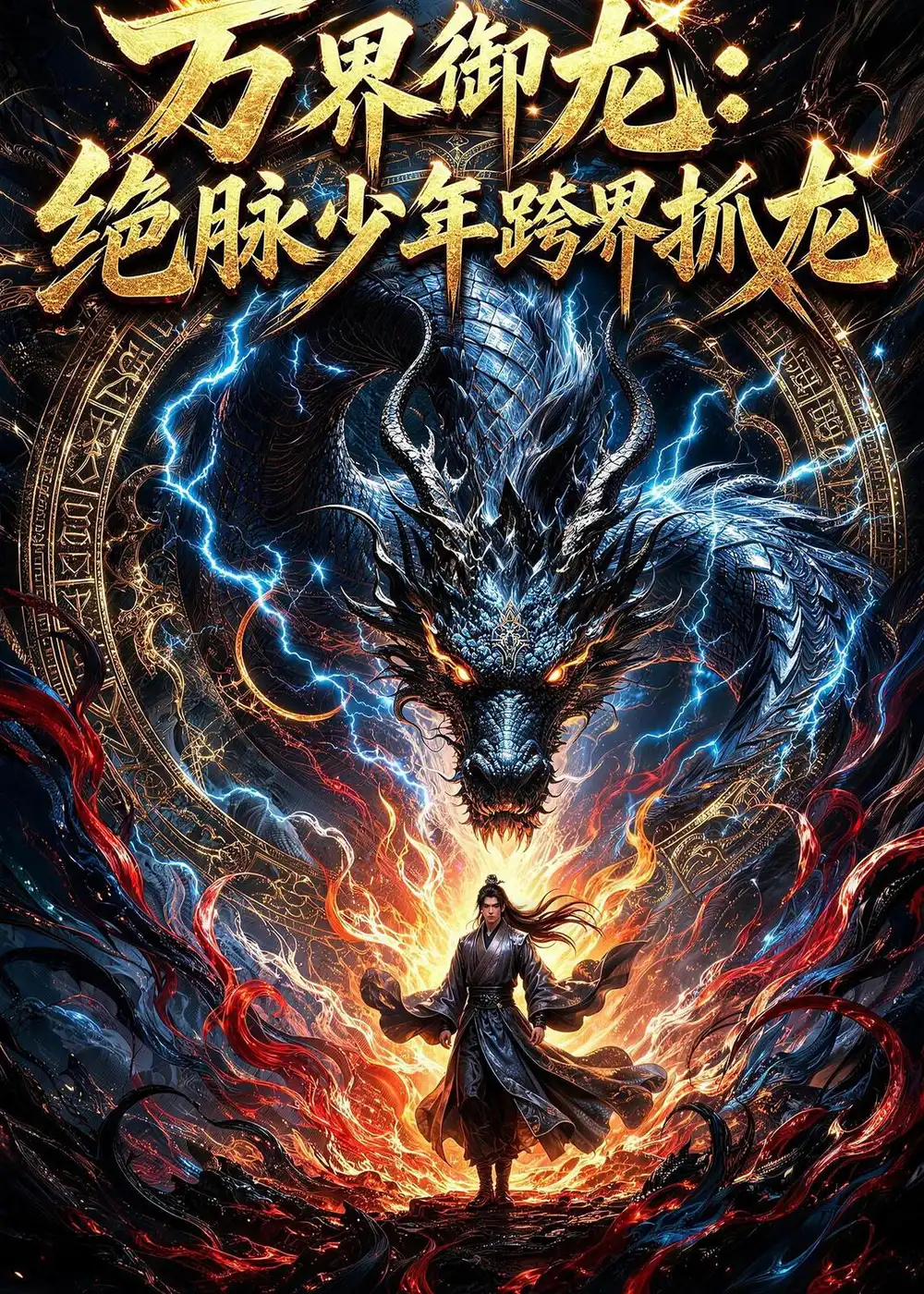 《万界御龙：绝脉少年跨界抓龙（58集）漫剧 (2026)》短剧封面