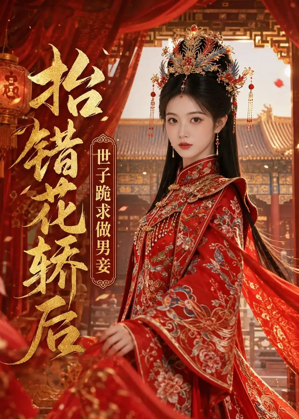 《抬错花轿后，世子跪求做男妾（50集）AI短剧 (2026)》短剧封面