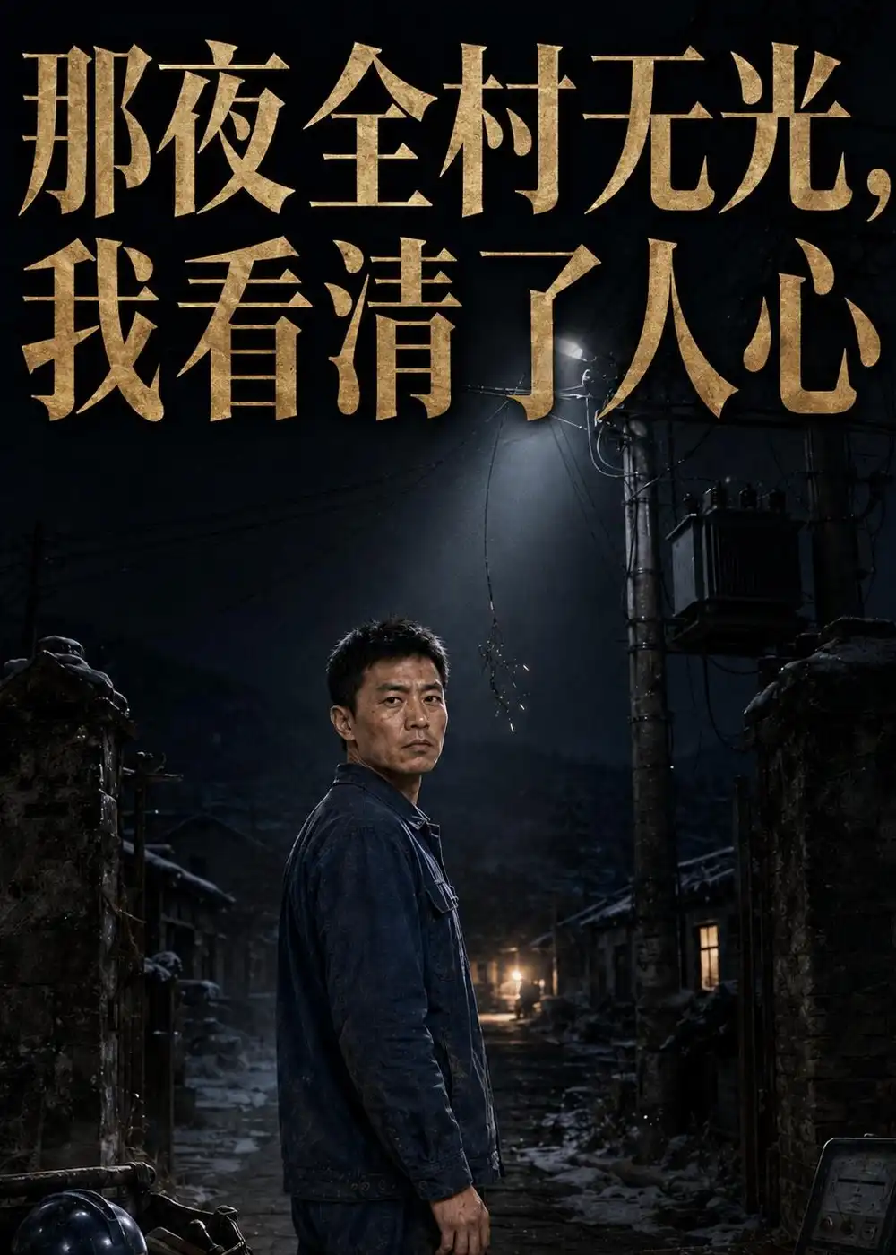 《那夜全村无光，我看清了人心（49集）AI短剧（夸克网盘）》短剧封面