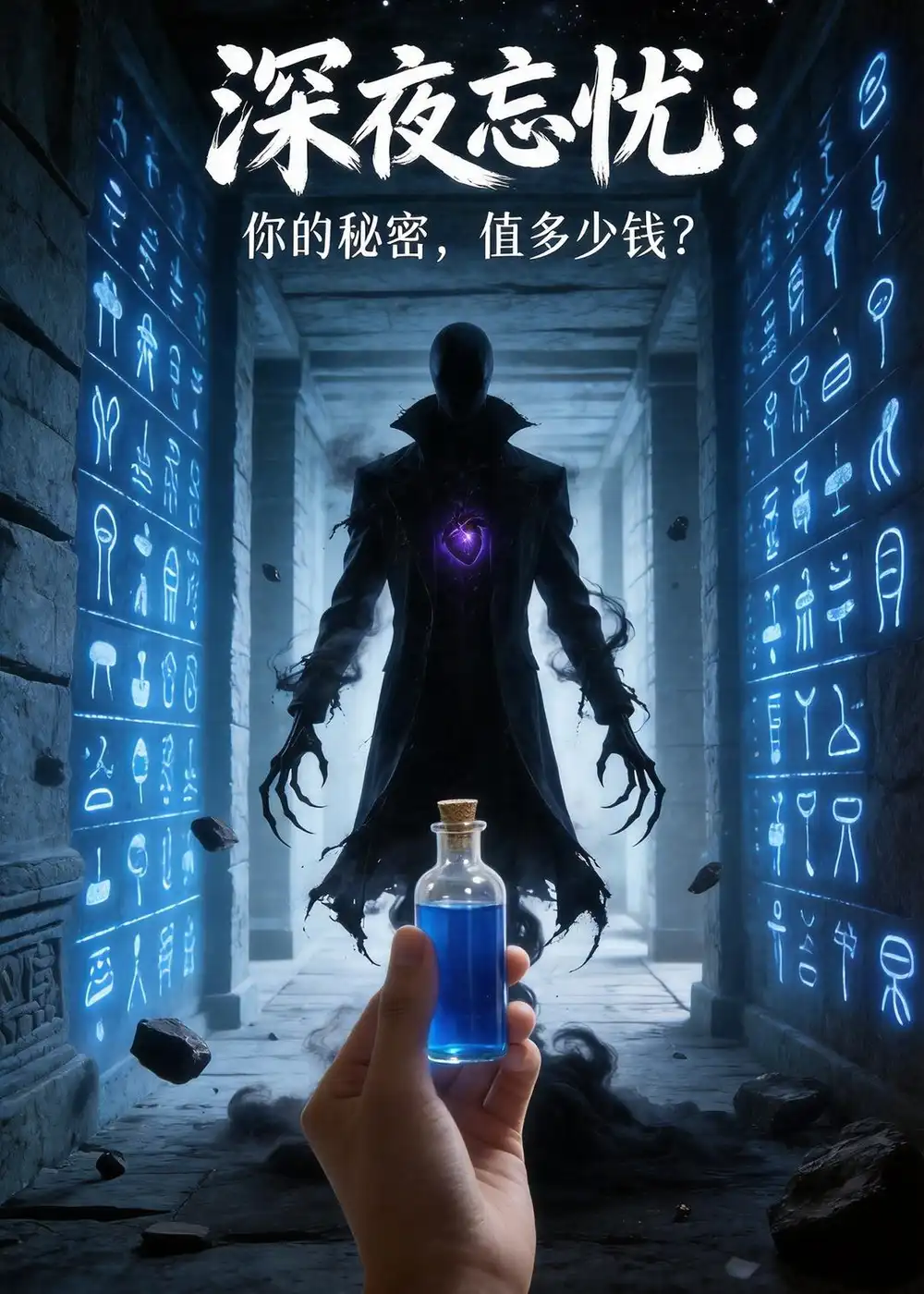 《深夜忘忧:你的秘密,值多少钱?(12集)Ai短剧(夸克网盘)》短剧封面