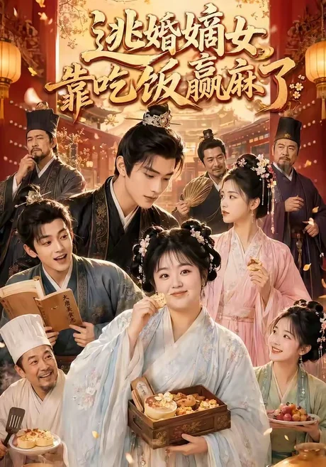 《逃婚嫡女靠吃饭赢麻了（48集）（百度网盘）》短剧封面