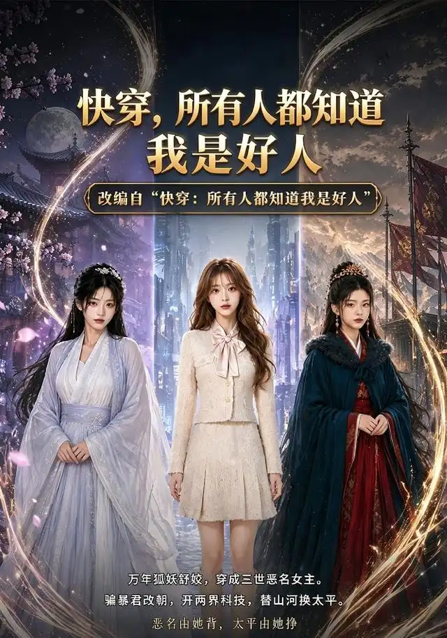 《快穿，所有人都知道我是好人（60集）（夸克网盘）》短剧封面