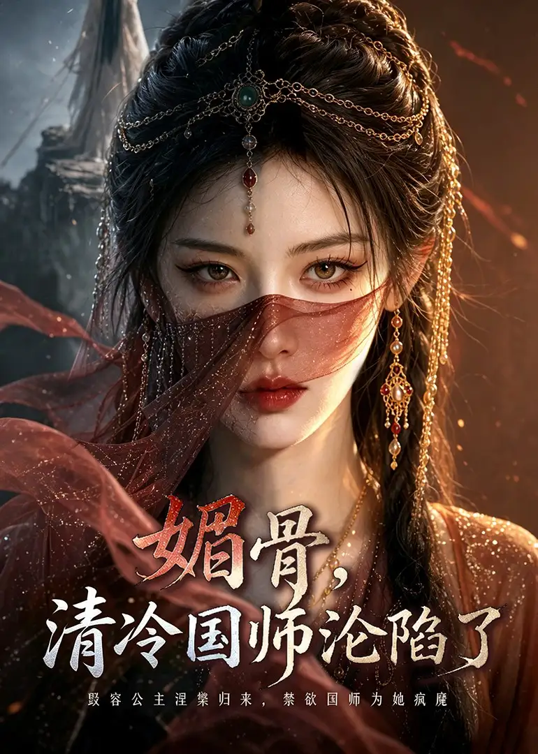 《媚骨，清冷国师沦陷了（40集）（夸克网盘）》短剧封面