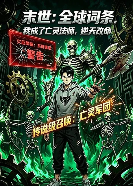 《末世：全球词条，我成了亡灵法师，逆天改命（25集）动漫（百度网盘）》短剧封面